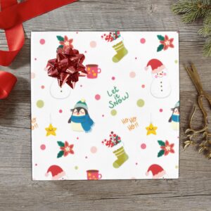 Wrapping  Paper Gift Wrap – Let It Snow – 1, 2, 3, 4 or 5 Rolls Gifts/Party/Celebration Birthday present paper