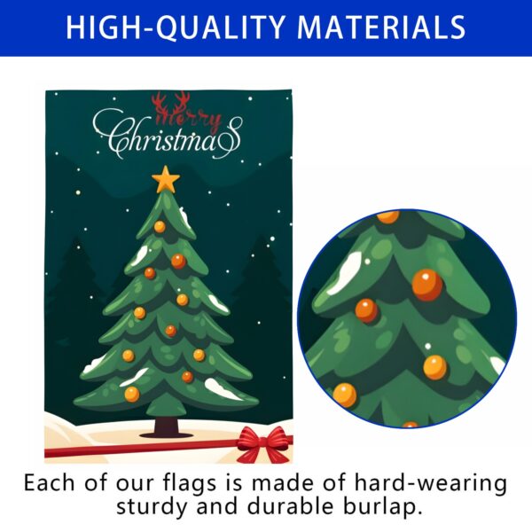 Linen Garden Flag Banner – Christmas
Winter  – Blue Tree 12″x18″   Garden Banner Flags Decorative Yard 2