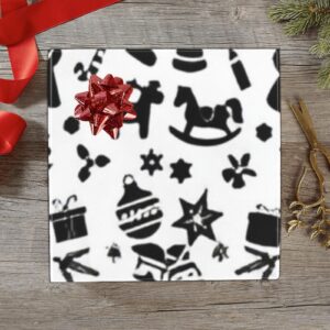 Wrapping
Paper Gift Wrap – Holiday Toys BW – 1, 2, 3, 4 or 5 Rolls Gifts/Party/Celebration Birthday present paper