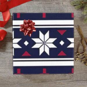 Wrapping
Paper Gift Wrap – Blue Southwest Scarf – 1, 2, 3, 4 or 5 Rolls Gifts/Party/Celebration Birthday present paper