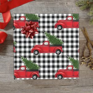 Wrapping
Paper Gift Wrap – Plaid Christmas Truck – 1, 2, 3, 4 or 5 Rolls Gifts/Party/Celebration Birthday present paper