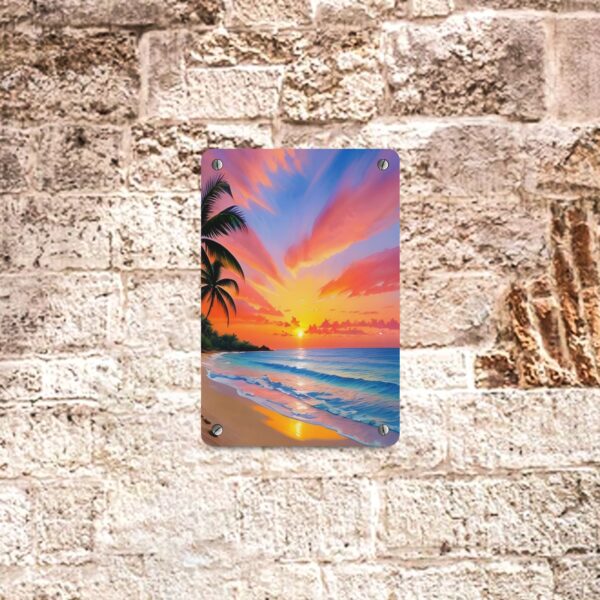 Metal Wall Art Print – Tropicale – 8×12 Metal Tin Sign 8"x12"(Made in Queen) Artwork Artwork Sign 4