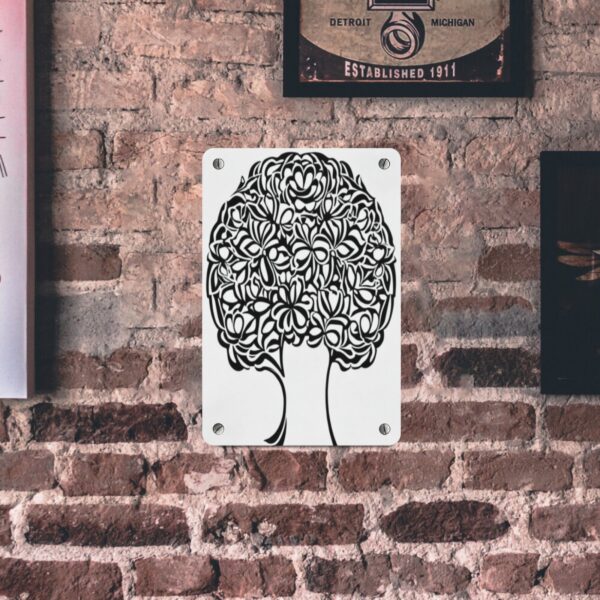 Metal Wall Art Print – Brain Tree White – 8×12 Metal Tin Sign 8"x12"(Made in Queen) Artwork Artwork Sign 6