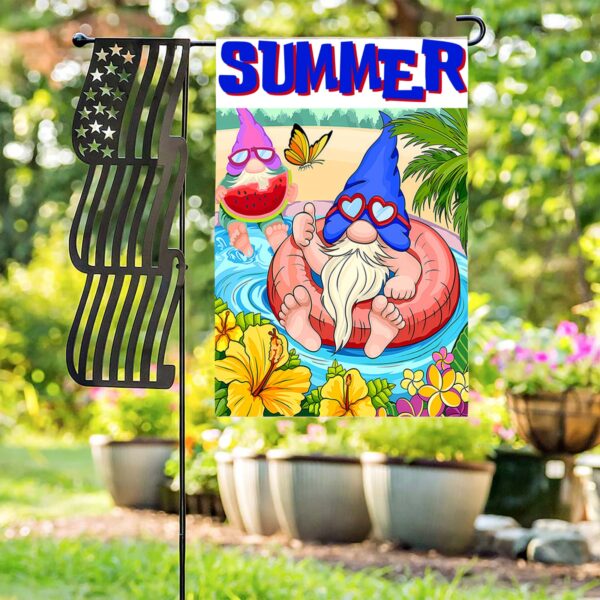 Linen Garden Flag Banner – Summer
– Gnomes 12″x18″ Garden Banner Flags Decorative Yard 4