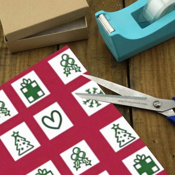 Wrapping
Paper Gift Wrap – Christmas Stamps – 1, 2, 3, 4 or 5 Rolls Gifts/Party/Celebration Birthday present paper 4