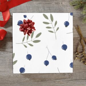 Wrapping  Paper Gift Wrap – Blueberry Fern – 1, 2, 3, 4 or 5 Rolls Gifts/Party/Celebration Birthday present paper