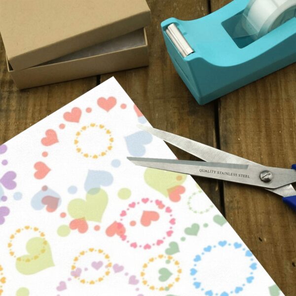 Wrapping  Paper Gift Wrap – Pastel Hearts – 1, 2, 3, 4 or 5 Rolls Gifts/Party/Celebration Birthday present paper 4
