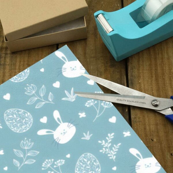 Wrapping  Paper Gift Wrap – Blue Easter Bunny – 1, 2, 3, 4 or 5 Rolls Gifts/Party/Celebration Birthday present paper 4