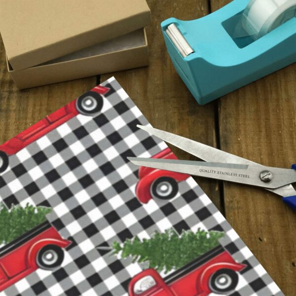 Wrapping
Paper Gift Wrap – Plaid Christmas Truck – 1, 2, 3, 4 or 5 Rolls Gifts/Party/Celebration Birthday present paper 4