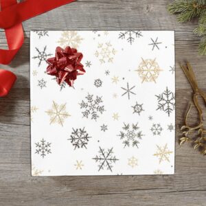 Wrapping
Paper Gift Wrap – Gold Snowflake – 1, 2, 3, 4 or 5 Rolls Gifts/Party/Celebration Birthday present paper