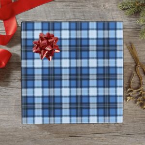 Wrapping
Paper Gift Wrap – Blue Plaid – 1, 2, 3, 4 or 5 Rolls Gifts/Party/Celebration Birthday present paper