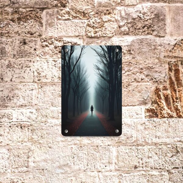 Metal Wall Art Print – Red Fog – 8×12 Metal Tin Sign 8"x12"(Made in Queen) Artwork Artwork Sign 4