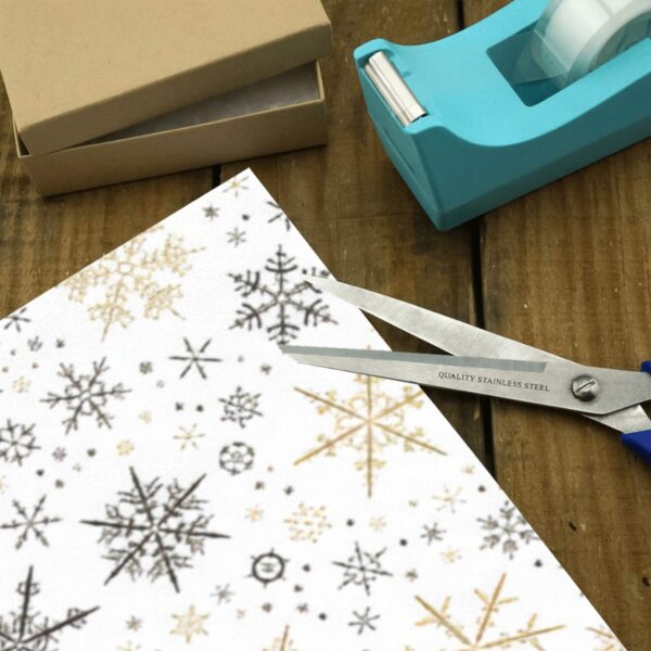 Wrapping
Paper Gift Wrap – Brown Gold Snowflakes – 1, 2, 3, 4 or 5 Rolls Gifts/Party/Celebration Birthday present paper 4