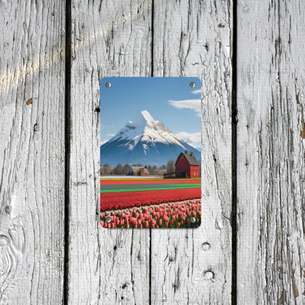 Metal Wall Art Print – Tulip Fields Forever – 8×12 Metal Tin Sign 8"x12"(Made in Queen) Artwork Artwork Sign 3