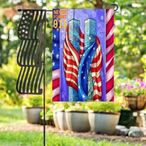 Linen Garden Flag Banner – 911
– Never Forget 12″x18″ Garden Banner Flags Decorative Yard