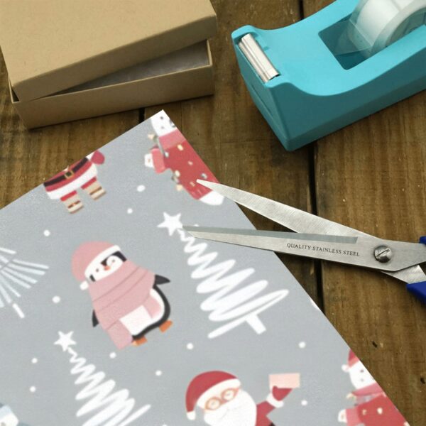 Wrapping
Paper Gift Wrap – Grey Santa Bear – 1, 2, 3, 4 or 5 Rolls Gifts/Party/Celebration Birthday present paper 4