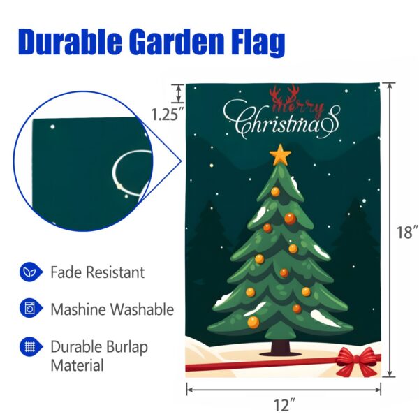 Linen Garden Flag Banner – Christmas
Winter  – Blue Tree 12″x18″   Garden Banner Flags Decorative Yard 3
