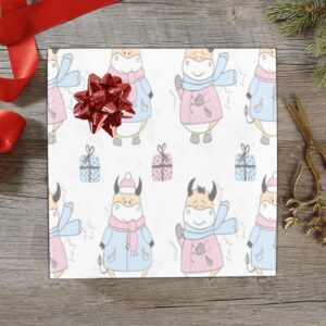 Wrapping
Paper Gift Wrap – Christmas Bulls – 1, 2, 3, 4 or 5 Rolls Gifts/Party/Celebration Birthday present paper