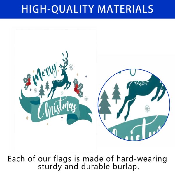 Linen Garden Flag Banner – Christmas
Winter  – White Deer 12″x18″   Garden Banner Flags Decorative Yard 2
