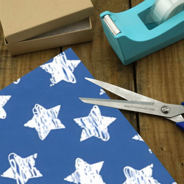 Wrapping
Paper Gift Wrap – Blue Stars – 1, 2, 3, 4 or 5 Rolls Gifts/Party/Celebration Birthday present paper 4