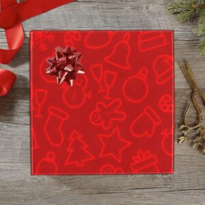 Wrapping
Paper Gift Wrap – Red Christmas Icons – 1, 2, 3, 4 or 5 Rolls Gifts/Party/Celebration Birthday present paper