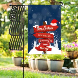 Linen Garden Flag Banner – Christmas
Winter  – North Pole Signage 12″x18″   Garden Banner Flags Decorative Yard