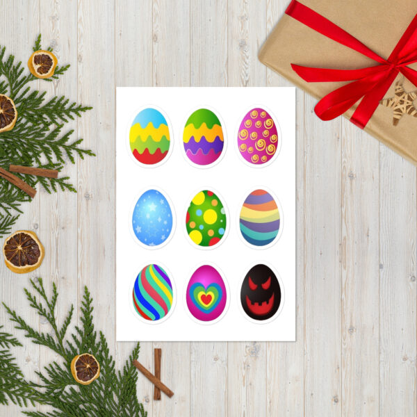 Easter Eggs Sticker sheet Cards/Stationery Adhesive graphics 5