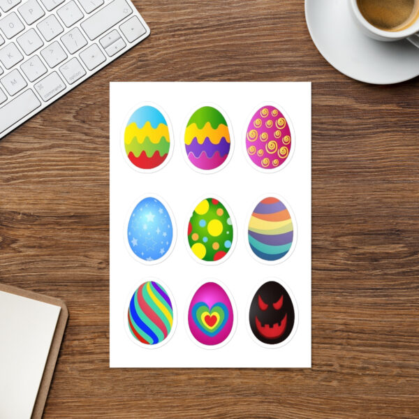 Easter Eggs Sticker sheet Cards/Stationery Adhesive graphics 2