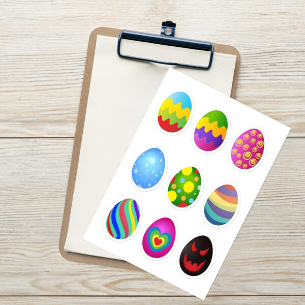 Easter Eggs Sticker sheet Cards/Stationery Adhesive graphics 4