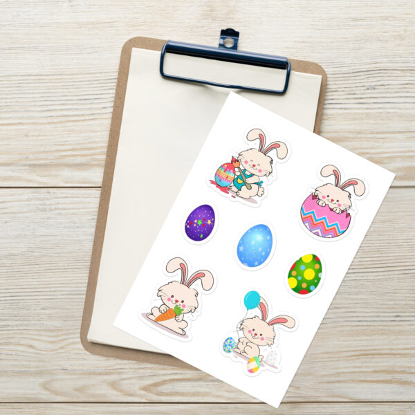 Easter Rabbits Sticker sheet Cards/Stationery Adhesive graphics 2
