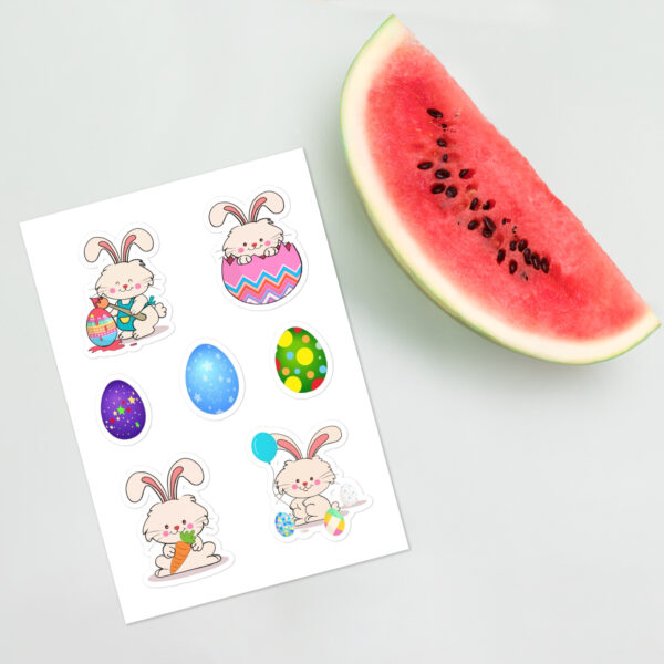 Easter Rabbits Sticker sheet Cards/Stationery Adhesive graphics 3