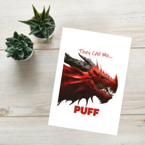 Red Dragon Sticker Cards/Stationery Adhesive graphics