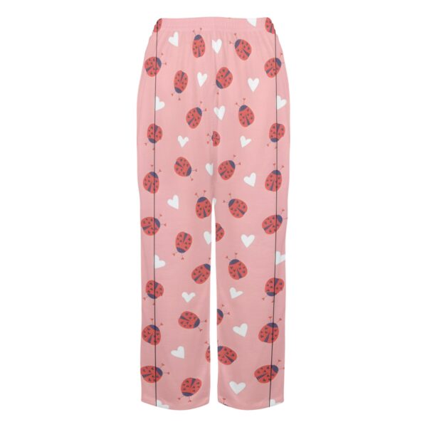 Ladies Sleeping Pajama Pants – Ladybugs – Women's Pajamas Clothing Cozy Lounge Trousers 4