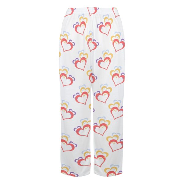 Ladies Sleeping Pajama Pants – Hollow Hearts –  Women's Pajamas Clothing Cozy Lounge Trousers 4