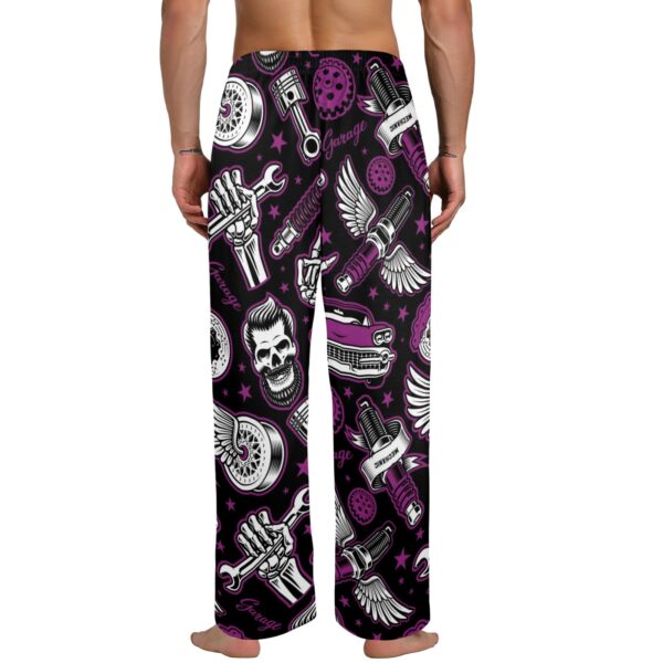 Men’s Sleeping Pajama Pants – Purple-HotRod – Men’s Pajamas Clothing Cozy Lounge Trousers 3