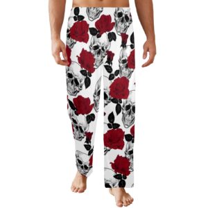 Men’s Sleeping Pajama Pants – Rockin-Rose – Men’s Pajamas Clothing Cozy Lounge Trousers
