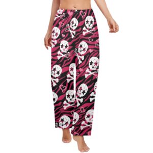 Ladies Sleeping Pajama Pants – Zebra Rock – Women's Pajamas Clothing Cozy Lounge Trousers