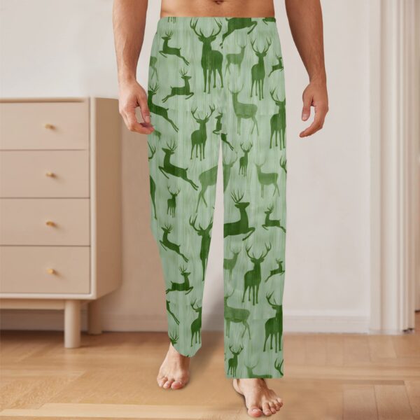 Men’s Sleeping Pajama Pants – En-Deer-Ing – Men’s Pajamas Clothing Cozy Lounge Trousers 4