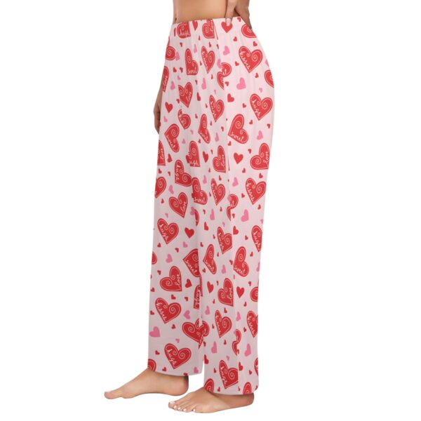 Ladies Sleeping Pajama Pants – Love Hugs –  Women's Pajamas Clothing Cozy Lounge Trousers 2