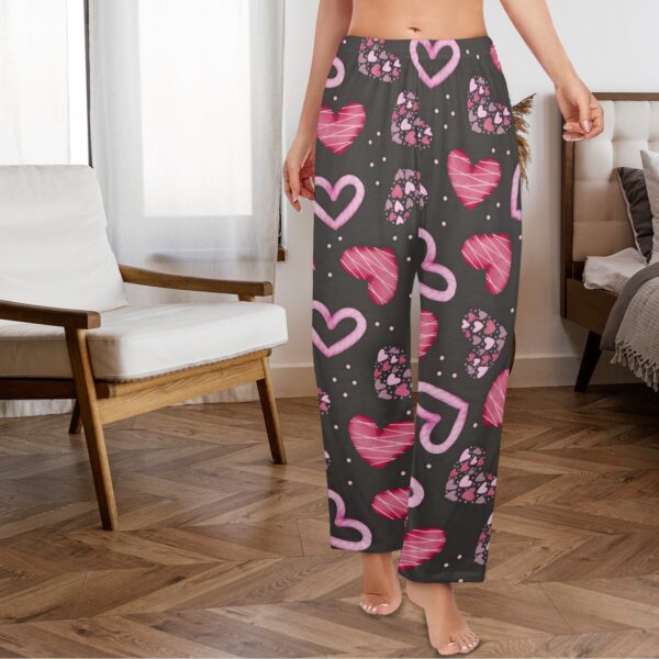 Ladies Sleeping Pajama Pants – Licorice Hearts – Women's Pajamas Clothing Cozy Lounge Trousers 6