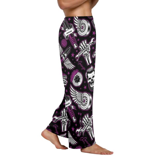Men’s Sleeping Pajama Pants – Purple-HotRod – Men’s Pajamas Clothing Cozy Lounge Trousers 2