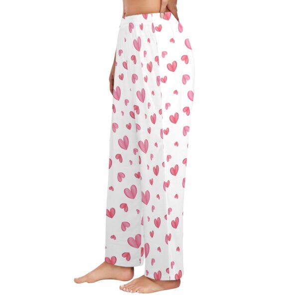 Ladies Sleeping Pajama Pants – Paper Hearts  –  Women's Pajamas Clothing Cozy Lounge Trousers 2