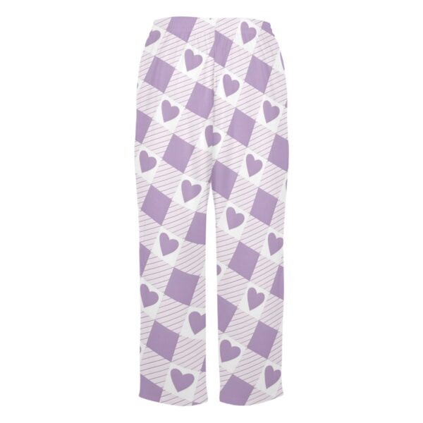 Ladies Sleeping Pajama Pants – Purple Plaid Love – Women's Pajamas Clothing Cozy Lounge Trousers 5