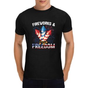 Unisex T-Shirt – Heavy Cotton Shirt – Freedom – Black Clothing Custom shirts