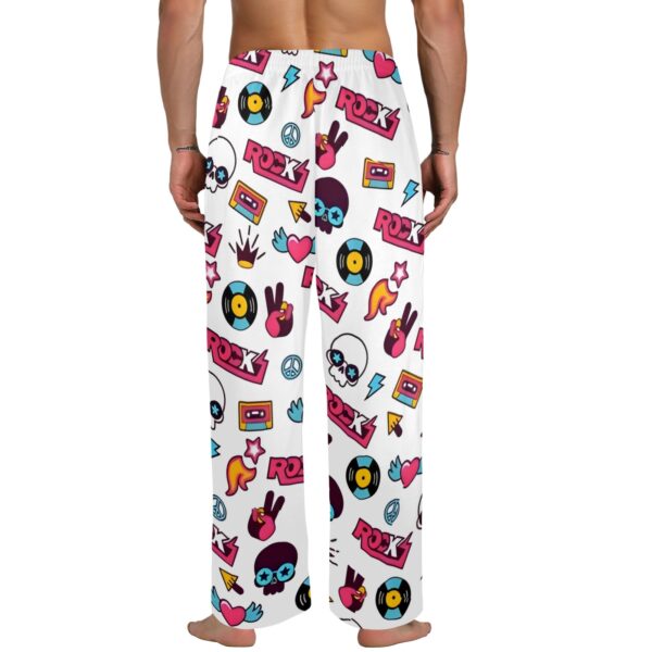 Men’s Sleeping Pajama Pants – 80s-Rock – Men’s Pajamas Clothing Cozy Lounge Trousers 3