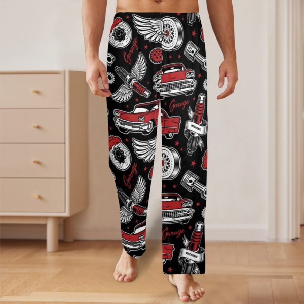 Men’s Sleeping Pajama Pants – Red-HotRod – Men’s Pajamas Clothing Cozy Lounge Trousers 4