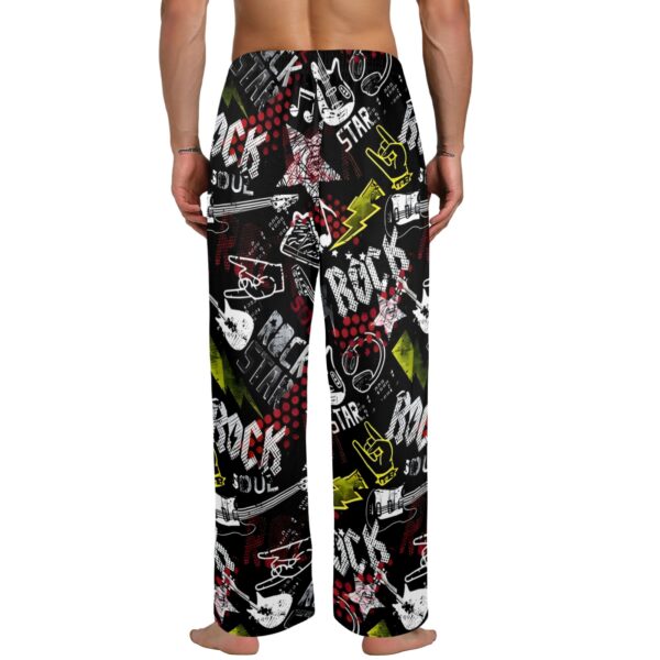 Men’s Sleeping Pajama Pants – Rock-Star – Men’s Pajamas Clothing Cozy Lounge Trousers 3