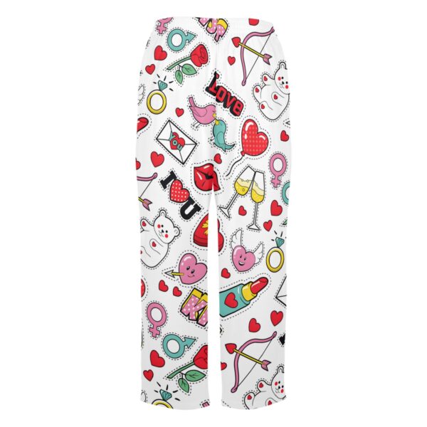 Ladies Sleeping Pajama Pants – Valentine Graffiti – Women's Pajamas Clothing Cozy Lounge Trousers 5