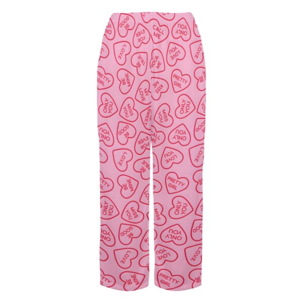 Ladies Sleeping Pajama Pants – Candy Hearts – Women’s Pajamas Clothing Cozy Lounge Trousers 4