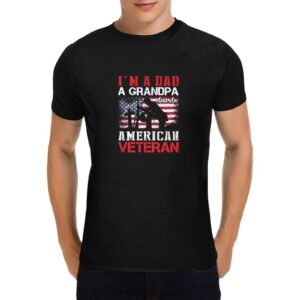 Unisex T-Shirt – Heavy Cotton Shirt – American Veteran – Black Clothing Custom shirts